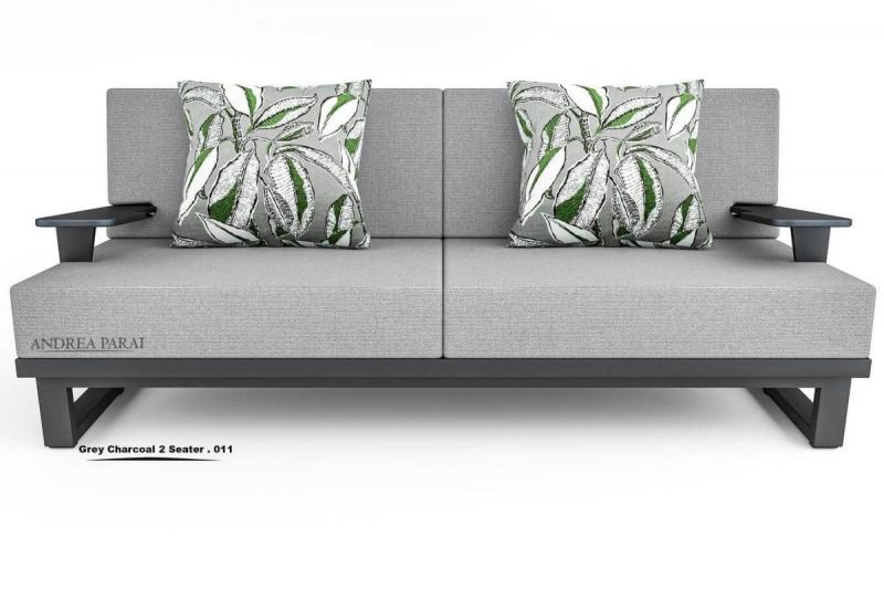 Grey Charcoal  2 Seater - 011